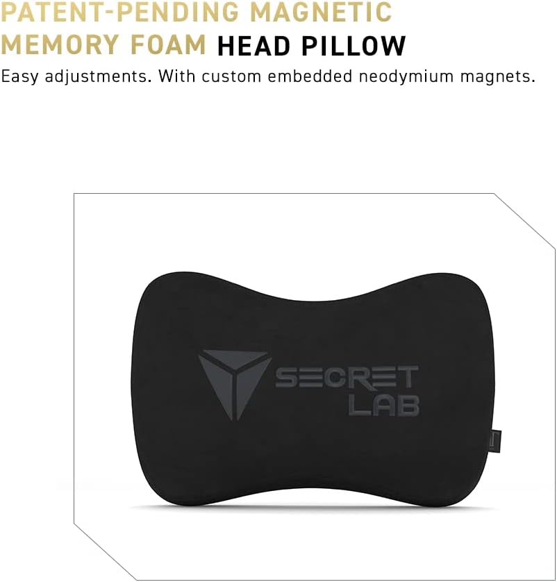 Secretlab Titan Evo Black3 Gaming Chair - Reclining - Ergonomic & Comfortable Computer Chair with 4D Armrests - Magnetic Head Pillow & 4-Way Lumbar Support - Small - Black - Fabric