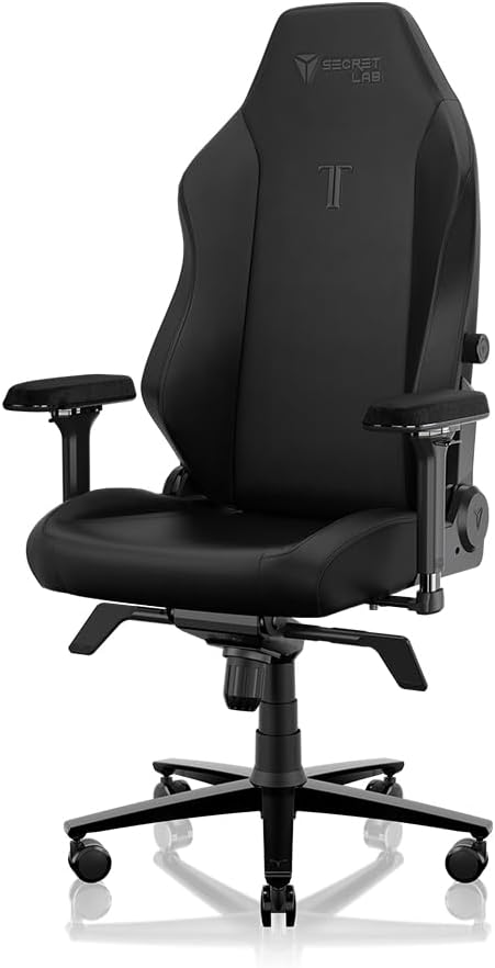 Secretlab Titan Evo NanoGen Pure Black Gaming Chair - Recling - Ergonomic & Comfortable Computer Chair with 4D armrests - Magnetic Head Pillow & 4-Way Lumbar Support - Leatherette