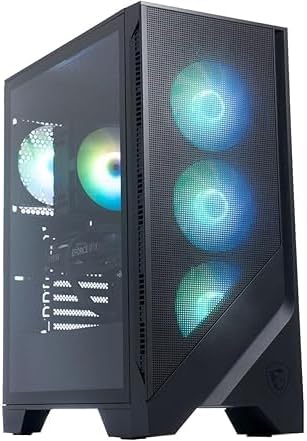 msi Codex R2 AI Gaming Desktop: Intel Ultra 7 265, Geforce RTX 5060Ti, 32GB DDR5, 1TB m.2 NVMe SSD, 80+ Gold PSU, WiFi 7, Air Cooling, Windows 11 Home: A2NVM7-455US