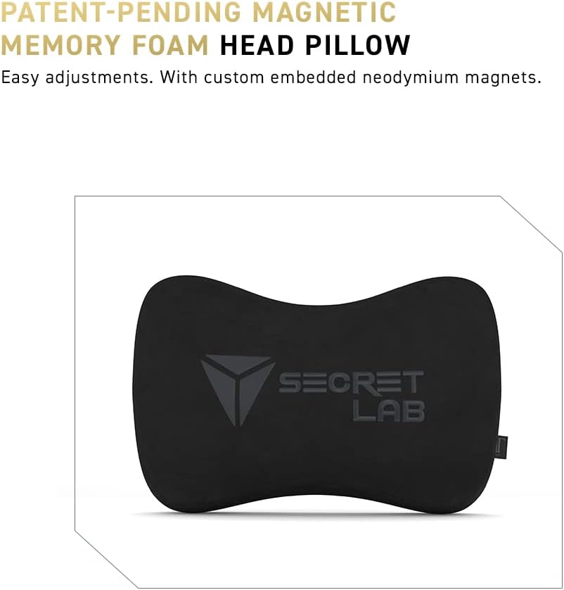 Secretlab Titan Evo Black Gaming Chair - Reclining, Ergonomic & Heavy Duty Computer Chair with 4D Armrests, Magnetic Head Pillow & Lumbar Support - Big and Tall Up to 395 lbs - Black - Leatherette
