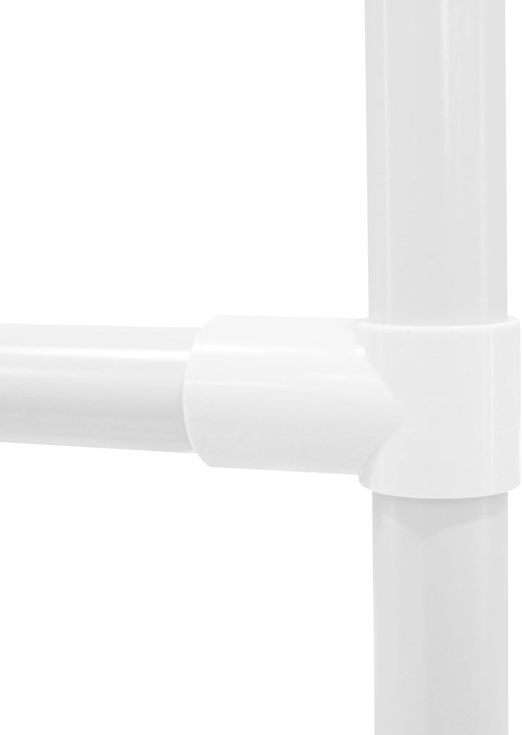 118'' L x 78.5'' W x 90.5'' H Large Outdoor Garden Arch Trellis for Climbing Plants, Grape Arbor Rack Pergola Plastic-Coated Steel Cane Frame for Courtyard and Garden Decoration of Pavilions (White)