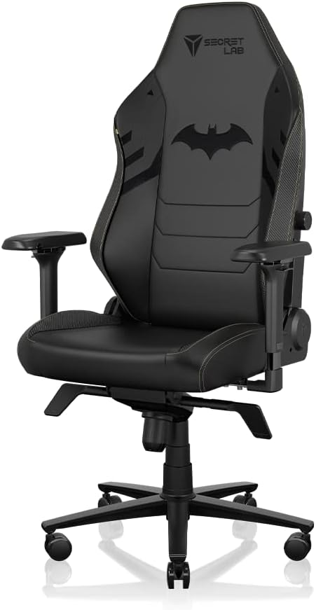 Secretlab Titan Evo Dark Knight Gaming Chair - Reclining, Ergonomic, Comfortable Computer Chair with 4D Armrests, Headrest & Lumbar Support - Small - Black - Leatherette
