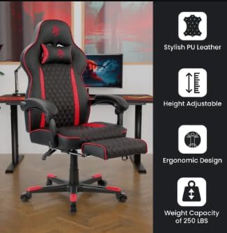 Arozzi - Mugello Special Edition Gaming Chair with Footrest - Red