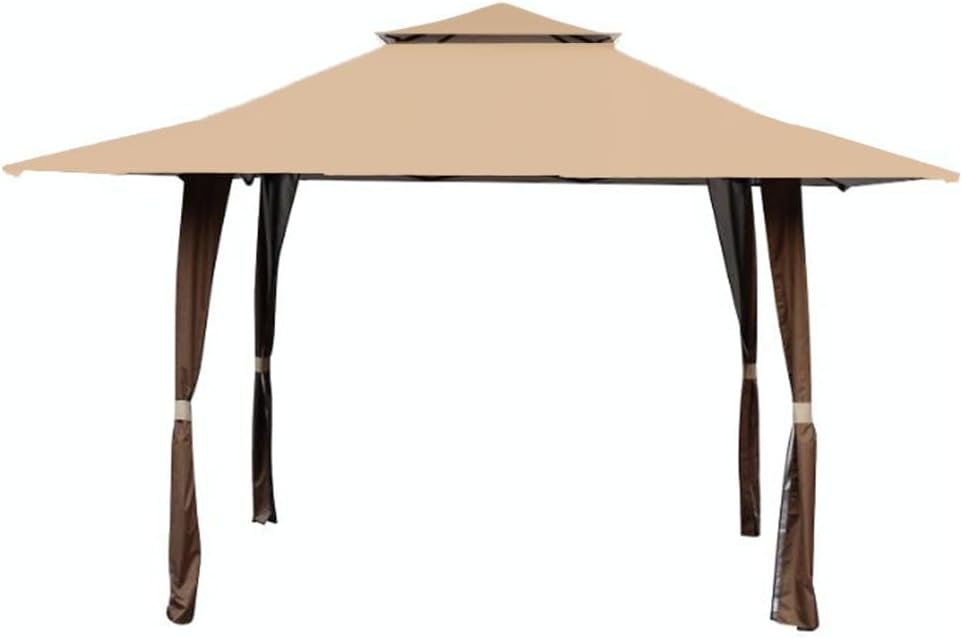 Garden Winds Custom Fit Replacement Canopy Top Cover Compatible with The 13' X 13' Royal Pavilion Pop Up - Upgraded Performance RIPLOCK 350 Fabric