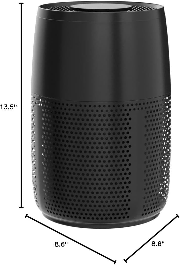 Instant HEPA Quiet Air Purifier, From the Makers of Instant Pot with Plasma Ion Technology for Rooms up to 630ft2, removes 99% of Dust, Smoke, Odors, Pollen & Pet Hair, for Bedrooms, Offices, Charcoal