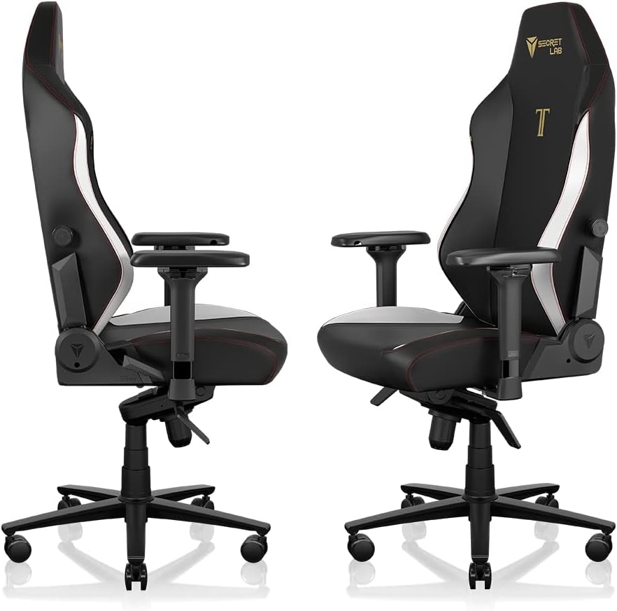 Secretlab Titan Evo Classic Gaming Chair - Reclining, Ergonomic & Heavy Duty Computer Chair with 4D Armrests, Magnetic Head Pillow & Lumbar Support - Big and Tall 395 lbs - Black - Leatherette