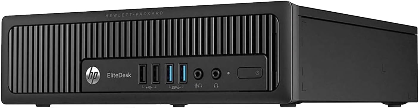 HP Elite 800 G1 USFF Desktop Computer PC, Intel Core i5 4th Gen Processor, 4GB RAM, 120 SSD, MTG New 22 inch Monitor, RGB Speaker and Keyboard Mouse, WiFi Windows 11 64-Bit (Renewed)