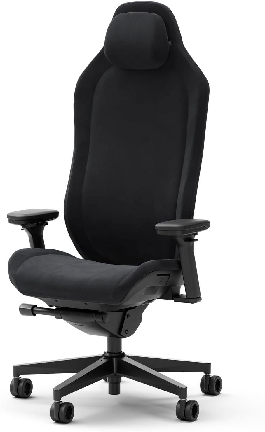 Fractal Design Refine Alcantara Dark Gaming Chair - Ergonomic Office Desk Chair Functionality with 4D Adjustable Armrests, High-Back Support, Lumbar Cushion, and Premium Fabric