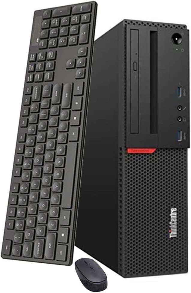 Lenovo ThinkCentre M800 SFF Desktop Computer PC, Intel Core i7-6700 3.40GHz, 32GB DDR4 RAM,New 1TB SSD, Built-in WiFi BT,DVD-RW,Wireless Keyboard Mouse,Windows 10 Pro (Renewed)
