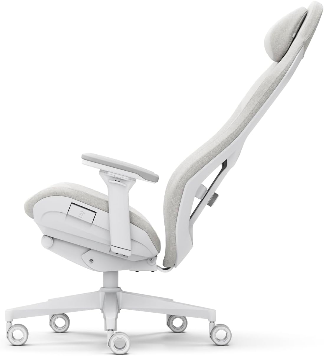 Fractal Design Refine Fabric Light Gaming Chair - Ergonomic Office Desk Chair Functionality with 4D Adjustable Armrests, High-Back Support, Lumbar Cushion, and Premium Fabric