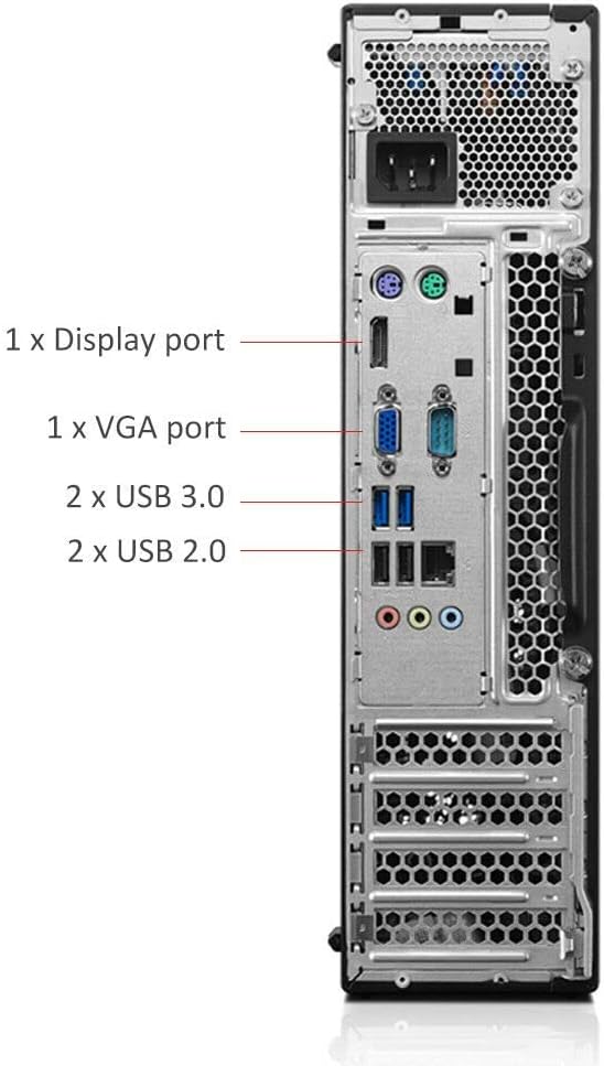 Lenovo ThinkCentre M700 SFF Gaming Desktop Computer i7 6700 up to 4.0GHz,16GB RAM 256GB SSD +2TB HDD, NVIDIA GT 1030 2GB,USB WiFi BT,DVD-RW,Wireless Keyboard & Mouse,Windows 10 Pro (Renewed)