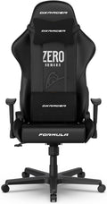 DXRacer Formula L Ergonomic Gaming Chair for Adults, Reclining Video Office Computer Chair with Lumbar Support and Headrest, Racing Style Height Adjustable (PVC Synthetic Leather, Zero)