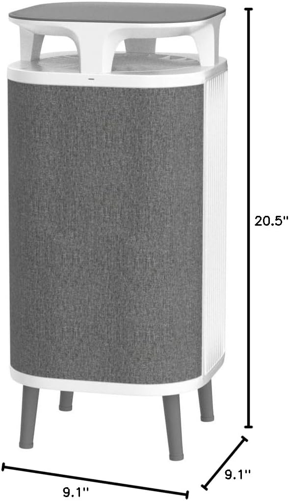 BLUEAIR Bedroom Air Purifier, Small Medium Room, Table Top Air Cleaner Dust Pet Dander Smoke Mold Pollen Bacteria Virus Allergen, Odor Removal, Home Office Nursery, Alexa,HEPASilent,DustMagnet 5240i