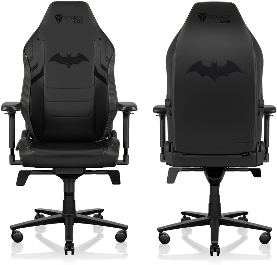 Secretlab Titan Evo Dark Knight Gaming Chair - Reclining, Ergonomic, Comfortable Computer Chair with 4D Armrests, Headrest & Lumbar Support - Small - Black - Leatherette