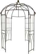 OUTOUR French Style Birdcage Shape Heavy Duty Gazebo,9'Highx 6'6' Wide,Pergola Pavilion Arch Arbor Arbour Plants Stand Rack for Wedding Outdoor Garden Lawn Backyard Patio,Climbing Vines,Roses