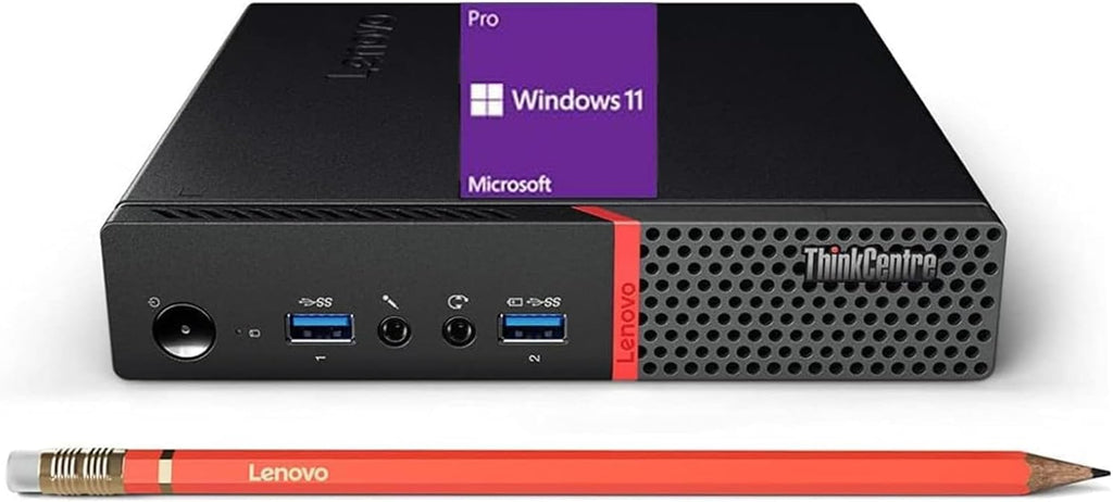 Lenovo ThinkCentre M700 Tiny Desktop PC with 24' FHD Monitor, Intel Quad Core i5-6500, 16GB DDR4 RAM 256GB SSD, 2 DisplayPort, Keyboard & Mouse, WiFi, Windows 11 Pro (Renewed)