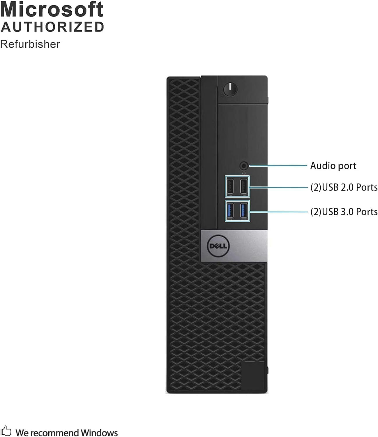 Dell Optiplex 5040 SFF Computer Desktop PC and Monitor 24' 1080p, Intel Core i5-6500, 8GB RAM, 256GB SSD, Wired Keyboard & Mouse, Displayport, WiFi, BT, Windows 11 Pro (Renewed)