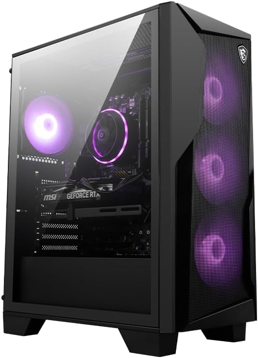 msi Codex R2 Gaming Desktop: Intel Core i5-14400F, Geforce RTX 4060, 16GB DDR5, 1TB m.2 NVMe SSD, 80+ Gold PSU, WiFi, Keyboard & Mouse, DIY Friendly, Windows 11 Home: A14NUC5-232US