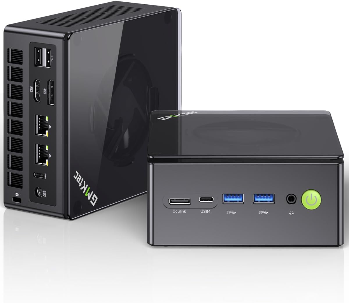 GMKtec Gaming Mini PC K8 Plus AMD Ryzen 7 8845HS(8C/16T, up to 5.1GHz) 32GB DDR5 RAM 1TB SSD, Desktop Computer Dual NIC 2.5G, HDMI 2.1, USB4