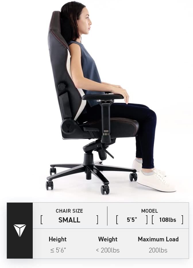 Secretlab Titan Evo Dark Knight Gaming Chair - Reclining, Ergonomic, Comfortable Computer Chair with 4D Armrests, Headrest & Lumbar Support - Small - Black - Leatherette