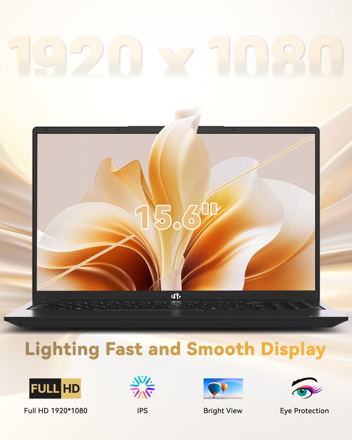 NIMO 15.6' IPS FHD-Gaming-Laptop, 8 Cores AMD Ryzen 7 Pro 6850U 32GB LPDDR5 RAM 1TB SSD (Beat i7-1360P Up to 4.7GHz) AMD Radeon 680M GPU 100W Type-C Fingerprint Backlit Keyboard, for Business