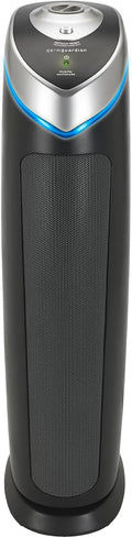 GermGuardian 3-In-1 HEPA Air Purifier for Home, Large Rooms Up To 915 Sq. Ft. with HEPA Air Filter, UV-C Light & Odor Reduction, AC5000E, 28' Tower, Gray