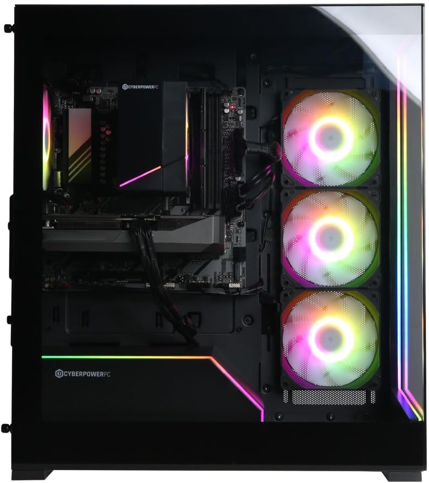 CyberPowerPC Gamer Master Gaming PC, AMD Ryzen 7 8700F 4.1GHz, GeForce RTX 5060 Ti 8GB, 16GB DDR5, 1TB PCIe 4.0 SSD, WiFi Ready & Windows 11 Home (GMA2900A3)