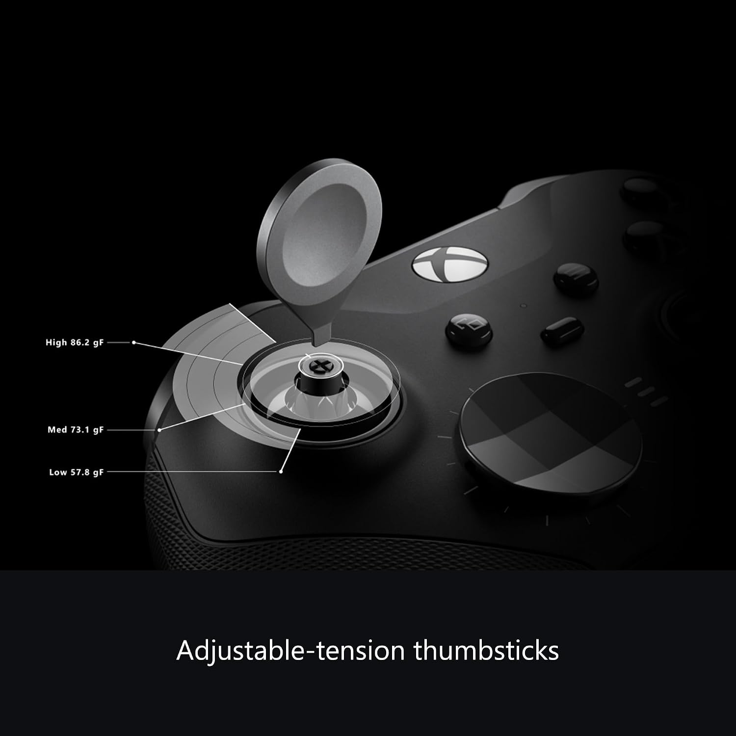 Xbox Wireless Gaming Controller | Elite Series 2 | Black | Xbox, PC, and Android | Adjustable Thumbsticks | Trigger Locks
