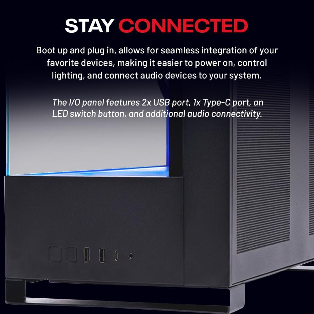 Skytech Gaming Shadow 5 Gaming PC, AMD Ryzen 7 7700 3.8GHz, NVIDIA RTX 5070 12GB VRAM, 1TB NVMe SSD, 32GB DDR5 RAM 6000, 750W Gold PSU, 360 ARGB AIO, WI-FI 5, Windows 11, Desktop