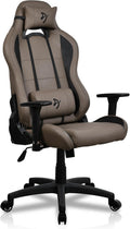 Arozzi Torretta Gaming Chair - Soft PU Ergonomic Gaming Chair for Adults Adjustable Backrest with Neck & Lumbar Pillows - Swedish Design Home Office Setup Professional Computer Chairs, Brown