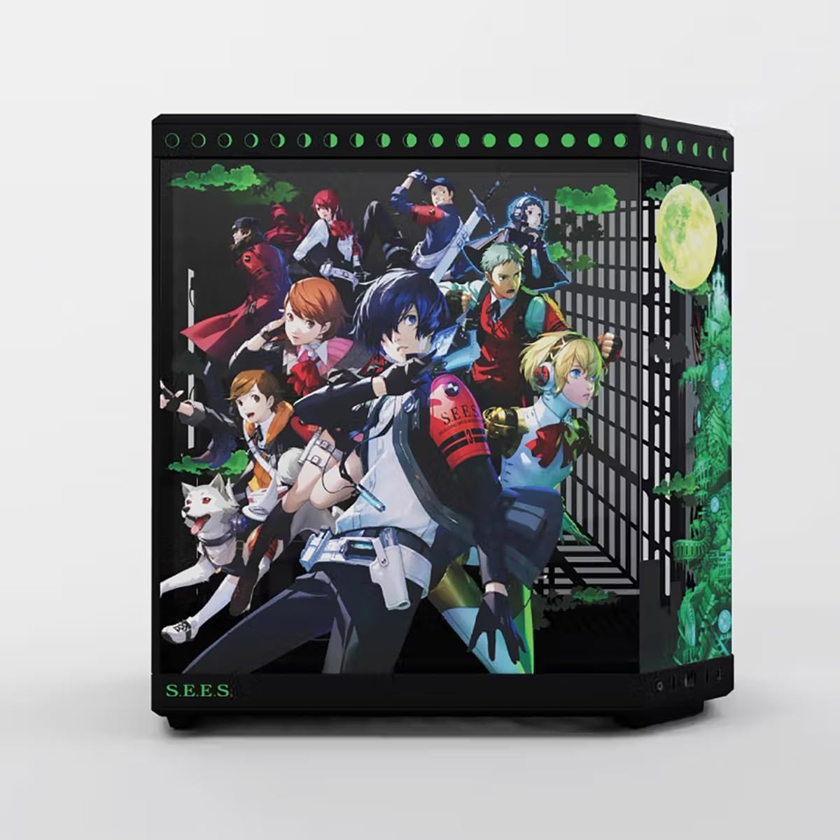 Hyte Y70 Persona 3 Reload Official Licensed - Mid-Tower ATX Gaming PC Desktop Case - Panoramic Tempered Glass - Dual Chamber - High Airflow Chassis - PCIE 4.0 Riser Cable Included - Black