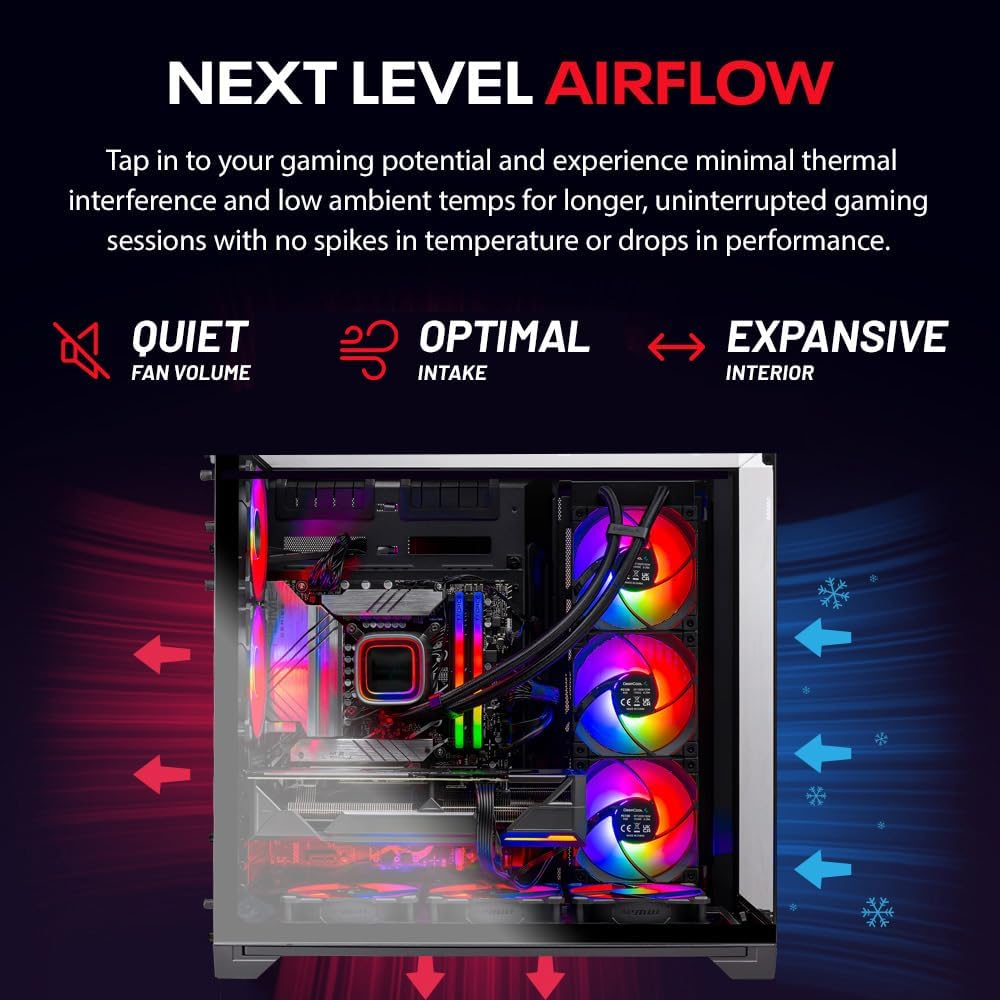 Skytech Gaming O11 Vision Gaming PC, AMD Ryzen 7 7700X 4.5GHz, NVIDIA RTX 5070 12GB, 1TB Gen4 NVMe SSD, 32GB DDR5 RAM 6000, 850W Gold ATX 3 PSU, 360 ARGB AIO, Wi-Fi, Win 11, Desktop