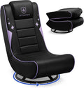 GTPLAYER Floor Gaming Chair Foldable Swivel Floor Chairs for Kids Boys Comfy Video Game Seat with 360° Multipurpose for Gamers, Bedroom or Game Room (Purple)