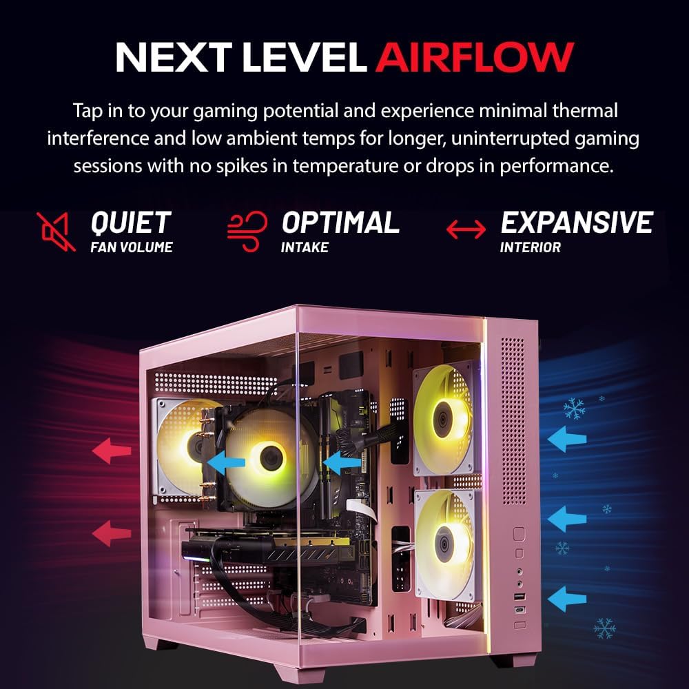 Skytech Gaming Aurora Gaming PC, AMD Ryzen 7 7700 3.8GHz, NVIDIA RTX 5060 Ti 16GB VRAM, 1TB Gen4 NVMe SSD, 32GB DDR5 RAM 5600, 650W Gold PSU, WI-FI 5, Windows 11, Desktop
