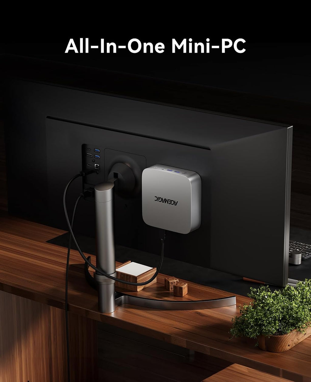 ACEMAGICIAN M1 Mini PC AMD Ryzen 7 7735HS 24GB LPDDR5 1TB PCle SSD Mini Computers (8C/16T, up to 4.75GHz), Windows 11 Pro Radeon 680M 4K Triple Display Desktop Computers 3.2Type-C/LAN 2.5G/BT5.2/WiFi6