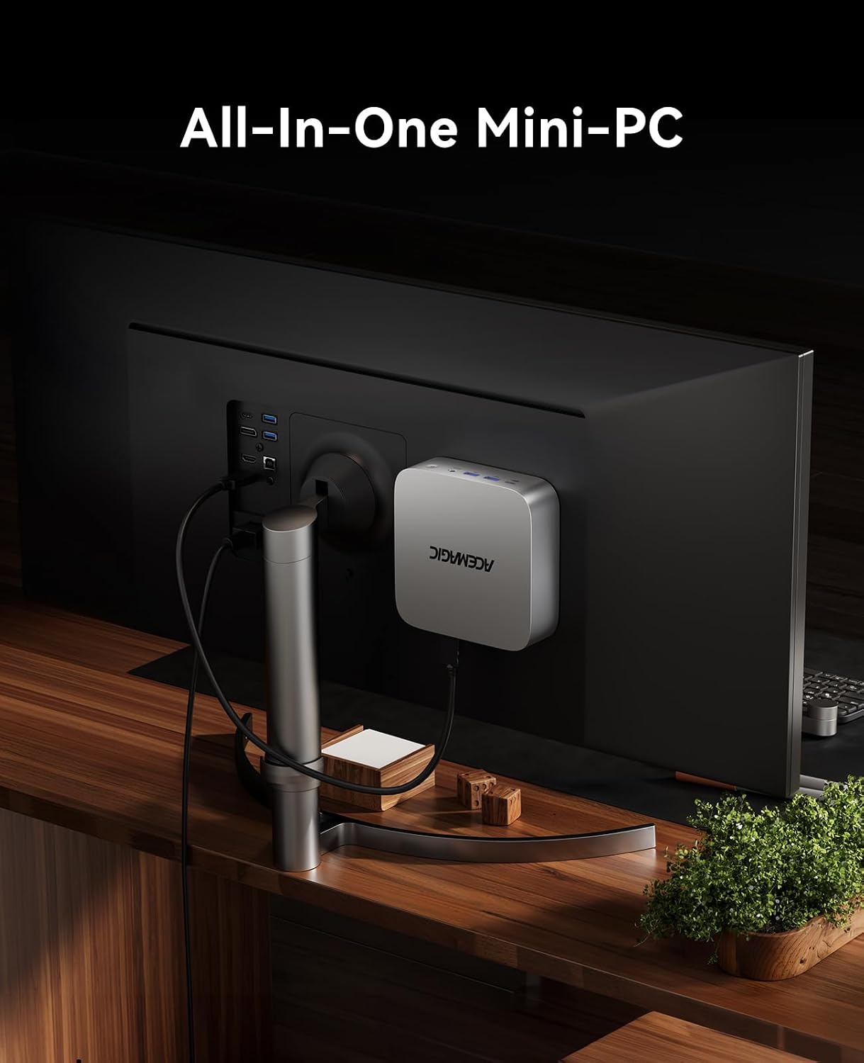 ACEMAGICIAN M1 Mini PC AMD Ryzen 7 7735HS 24GB LPDDR5 1TB PCle SSD Mini Computers (8C/16T, up to 4.75GHz), Windows 11 Pro Radeon 680M 4K Triple Display Desktop Computers 3.2Type-C/LAN 2.5G/BT5.2/WiFi6