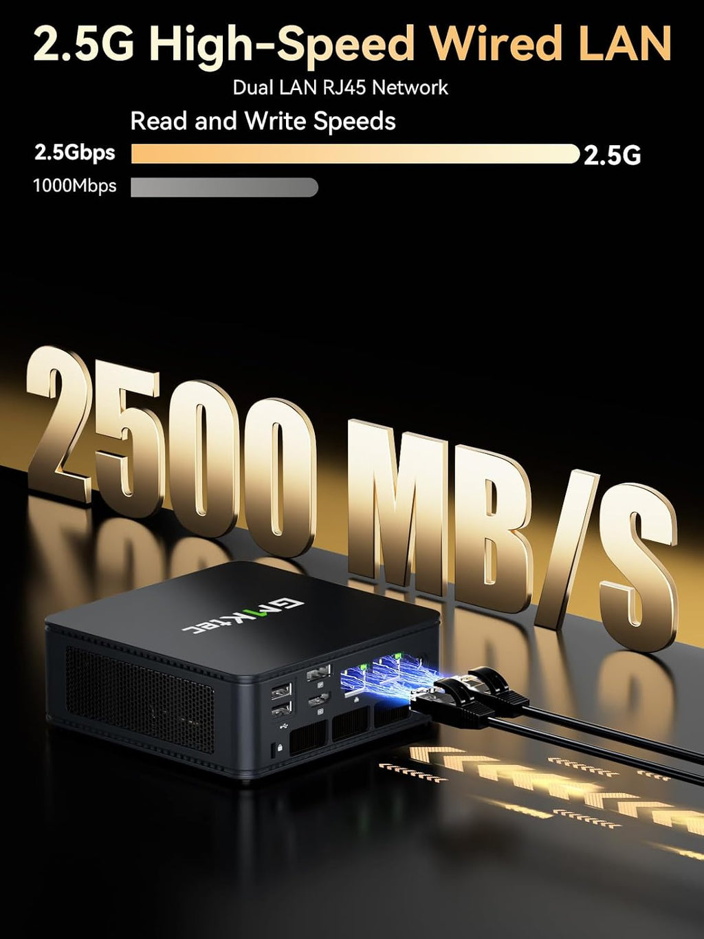 GMKtec M6 Ultra Gaming Mini PC Ryzen 7640HS (Upgraded 6600H/ 6800H), 32GB RAM DDR5 512GB SSD Dual NIC LAN 2.5GbE Desktop Computers Office Home, Triple 4K Display, WiFi 6, USB4, BT 5.2, DP, HDMI 2.0