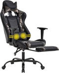 Gaming Chair Racing Office Chair Ergonomic Desk Chair Massage PU Leather Recliner PC Computer Chair with Lumbar Support Headrest Armrest Footrest Rolling Swivel Task Chair for Women Adults, Camo