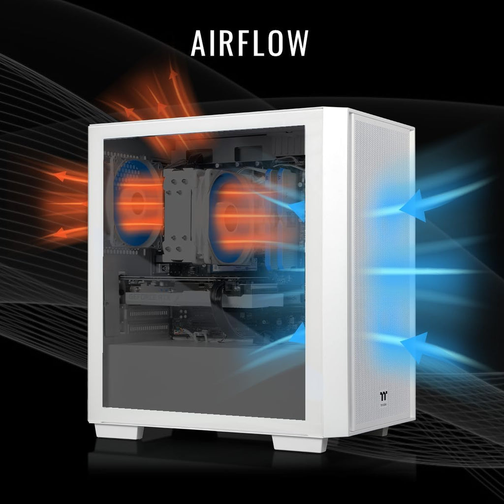 Thermaltake LCGS Versa i1460S Gaming Desktop (Intel Core™ i5-14400F, 32GB 6000MT/s DDR5 RGB Memory, NVIDIA GeForce® RTX 5060, 1TB NVMe M.2, WiFi, Windows 11) H16S-B760-560-LCS