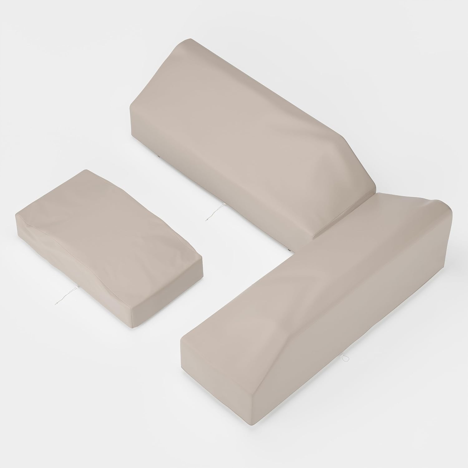 homary 600D Waterproof Outdoor Furniture Covers,Heavy Duty Patio Furniture mwith Drawstrings, UV & Wind Resistant Dustproof for Garden Table, Chairs & Sofas, Beige