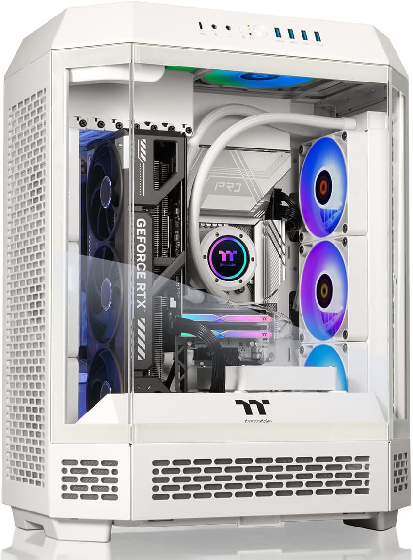 Thermaltake LCGS Reactor 9590S Gaming Desktop (AMD Ryzen™ 9 9950X3D, ToughRam 32GB DDR5 6000MT/s RGB Memory, NVIDIA® GeForce RTX™ 5090, 2TB NVMe M.2, WiFi, Windows 11) T6WT-X87S-590-LCS