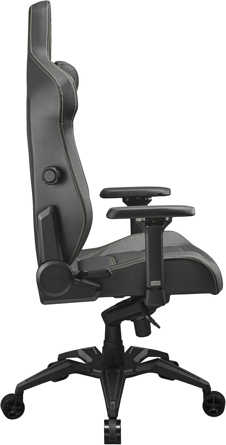COUGAR Armor Evo Gaming Chair with Breathable Premium PVC Leather, Integrated 4-Way Lumbar Support and Magnetic Neck Pillow Foam (Royal)