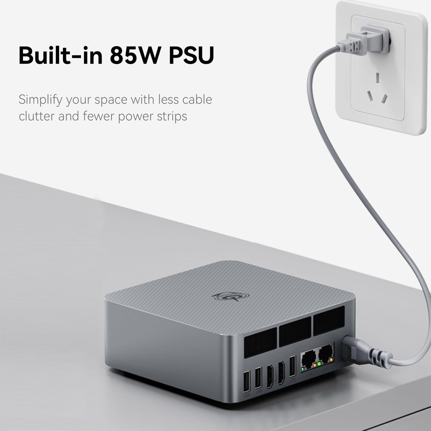 Beelink Mini PC, AMD Ryzen 5 5625U(7nm, 6C/12T) up to 4.3GHz, Mini Computer 16GB DDR4 RAM 500GB PCIe3.0 SSD, Micro PC 4K@60Hz Dual Display/Built-in PSU/WiFi6/BT5.2/Office/Home/HTPC/1000Mbps/W-11 Pro