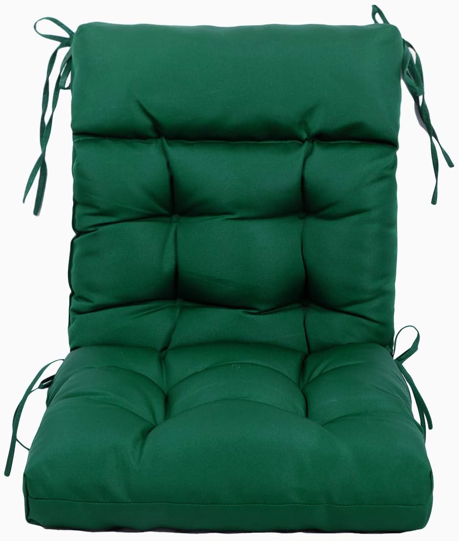 ARTPLAN Patio Chair Cushion,Tufted Adirondack Outdoor Chair Cushion,Wicker High Back Outdoor Seat Cushion,Set of 4, 44'X21'X4' (4 Pack)