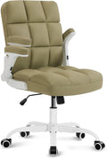 SEATZONE Home Office Chair Ergonomic Desk Executive Chair Computer Task Chair, Rolling Swivel Chair with Arms,Green