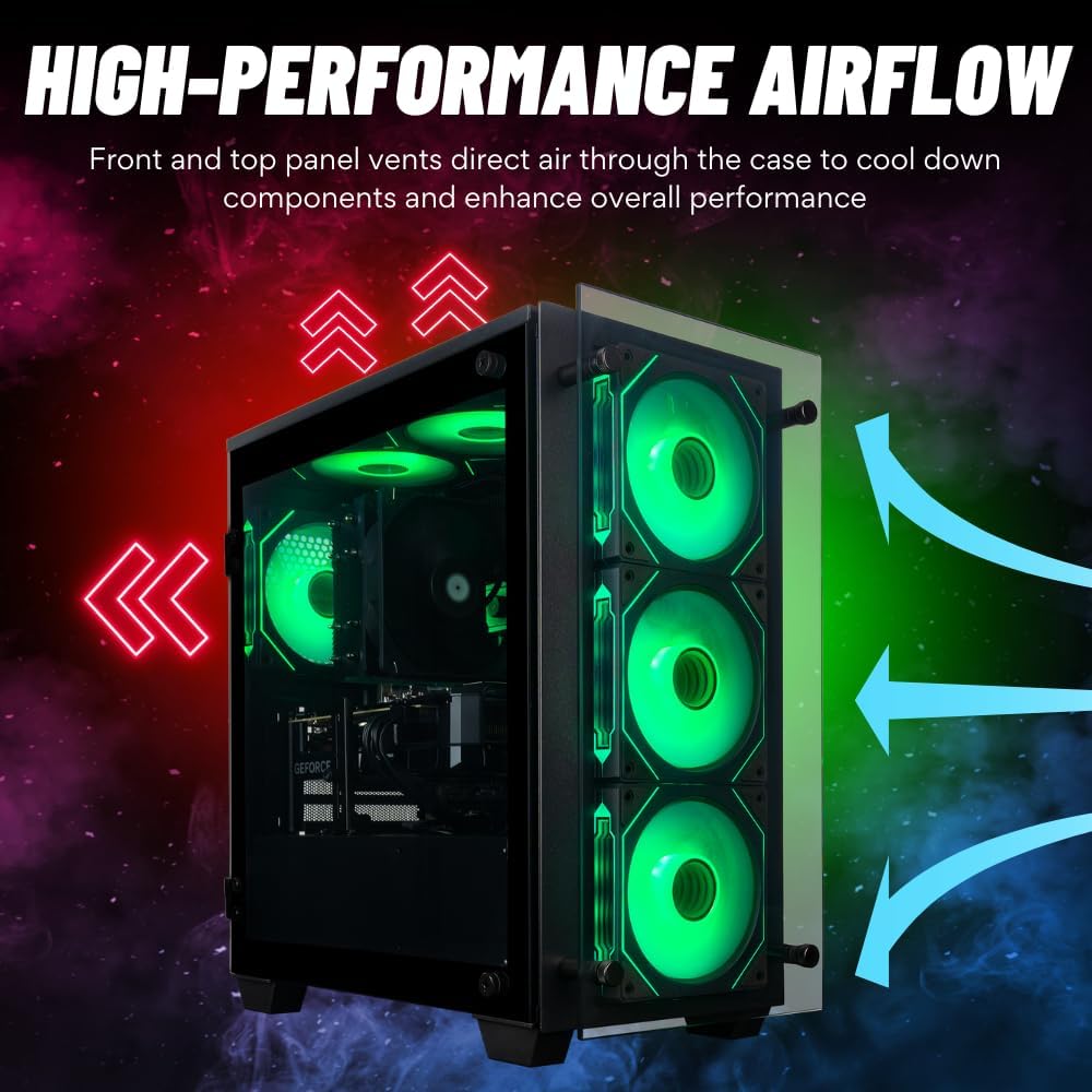 Stratos Micro Desktop PC - AMD Ryzen 7 5700G, 16GB RAM, 1TB NVME SSD, WiFi, Windows 11 Pro - Home, Office, Student and Business Workstation - Assembled in USA - 3yr Warranty