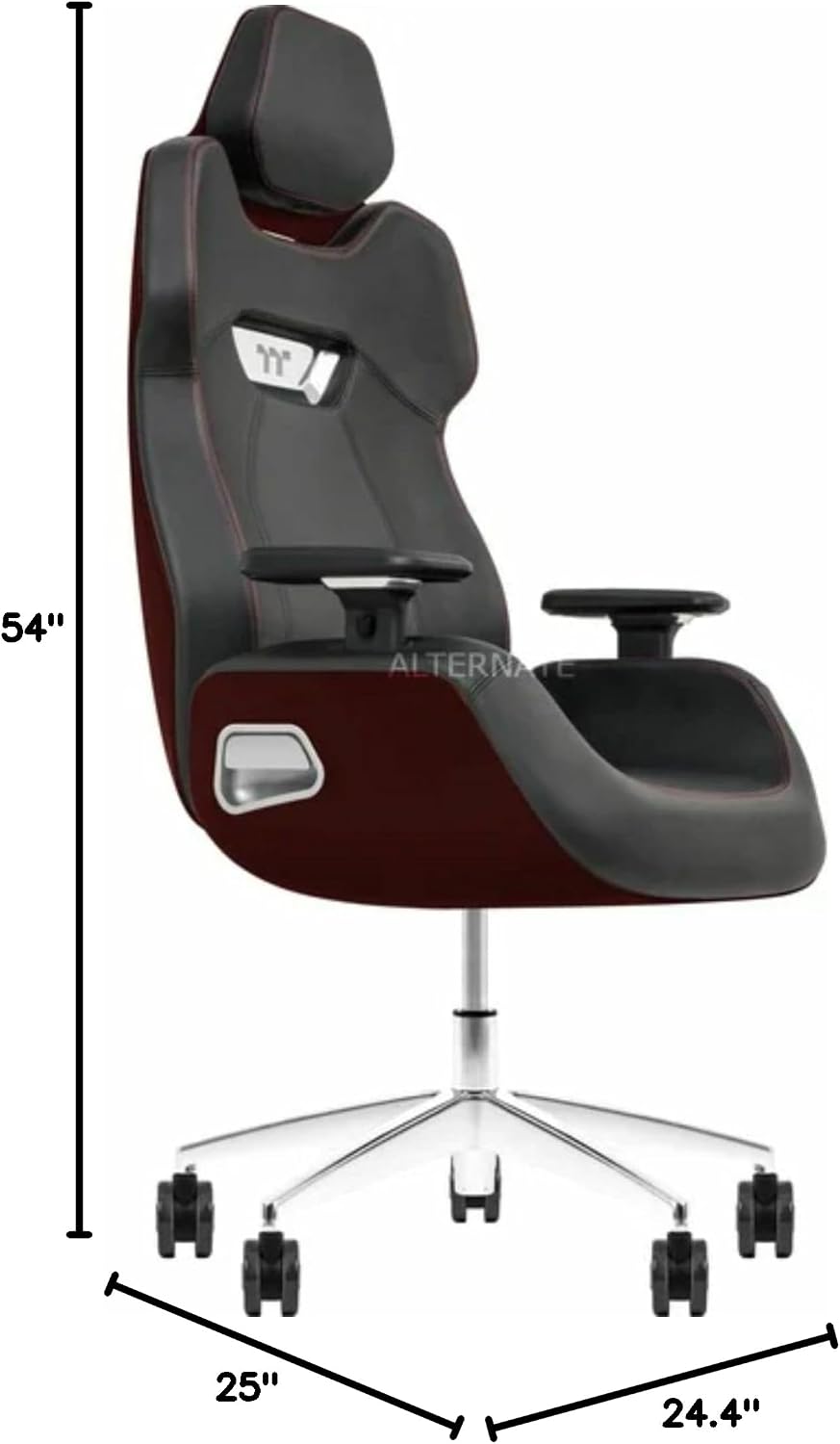 Thermaltake Argent E700 Real Leather Gaming Chair (Saddle Brown) Design by Studio F∙A∙Porsche, ‎GGC-ARG-BOLFDL-01