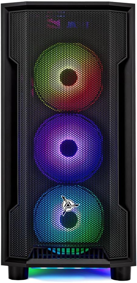 Skytech Gaming Shadow Gaming PC, AMD Ryzen 7 9700X 3.8GHz, NVIDIA RTX 5060 Ti 8GB VRAM, 1TB NVMe SSD, 32GB DDR5 RAM 5600, 650W Gold PSU, 360 ARGB AIO, Wi-Fi, Win 11, Desktop