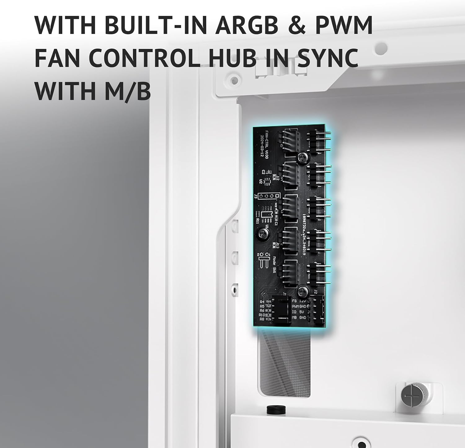 Antec Flux Pro White, 6 x PWM Fans Included, High-Airflow Front Panel with Birch Wood, iShift PSU 90° Mount, USB3.0 x 2, Type-C, 420mm Radiator Support, Temp. Display, Full-Tower E-ATX PC Case