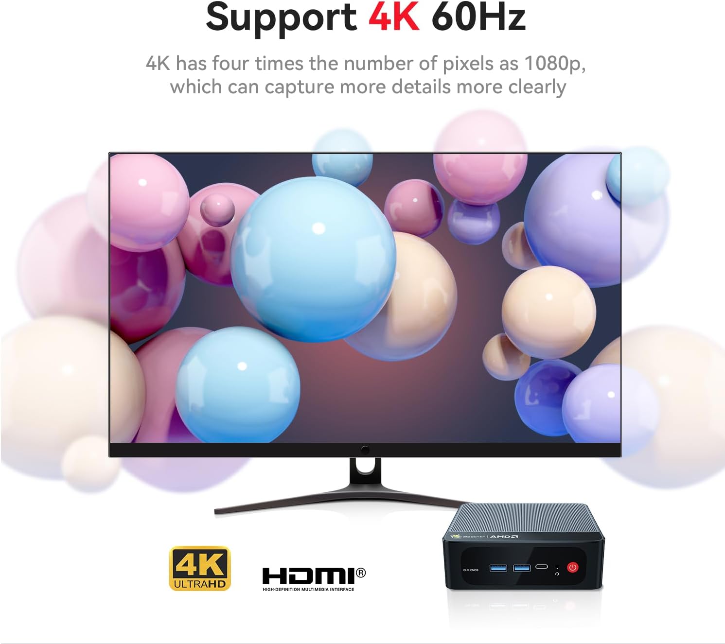 Beelink SER5 Pro Mini PC, AMD Ryzen 5 5625U(7nm, 6C/12T) up to 4.3GHz, Mini Computer 16GB DDR4 RAM 480GB NVME SSD, Micro PC 4K@60Hz Dual Display, Mini Gaming Computer WiFi6/BT5.2/HTPC/W-11 Pro